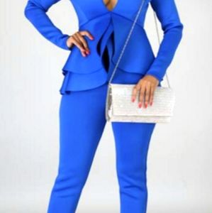 Blue 2 piece suit